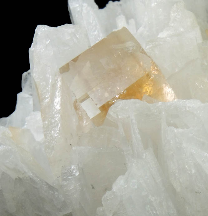 Fluorite on Celestine from White Rock Quarry, Clay Center, Ottawa County, Ohio