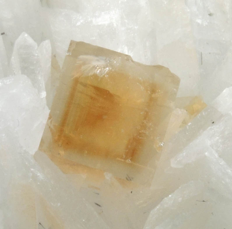 Fluorite on Celestine from White Rock Quarry, Clay Center, Ottawa County, Ohio
