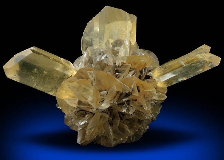 Gypsum (twinned crystals) from Red River Floodway, Winnipeg, Manitoba, Canada