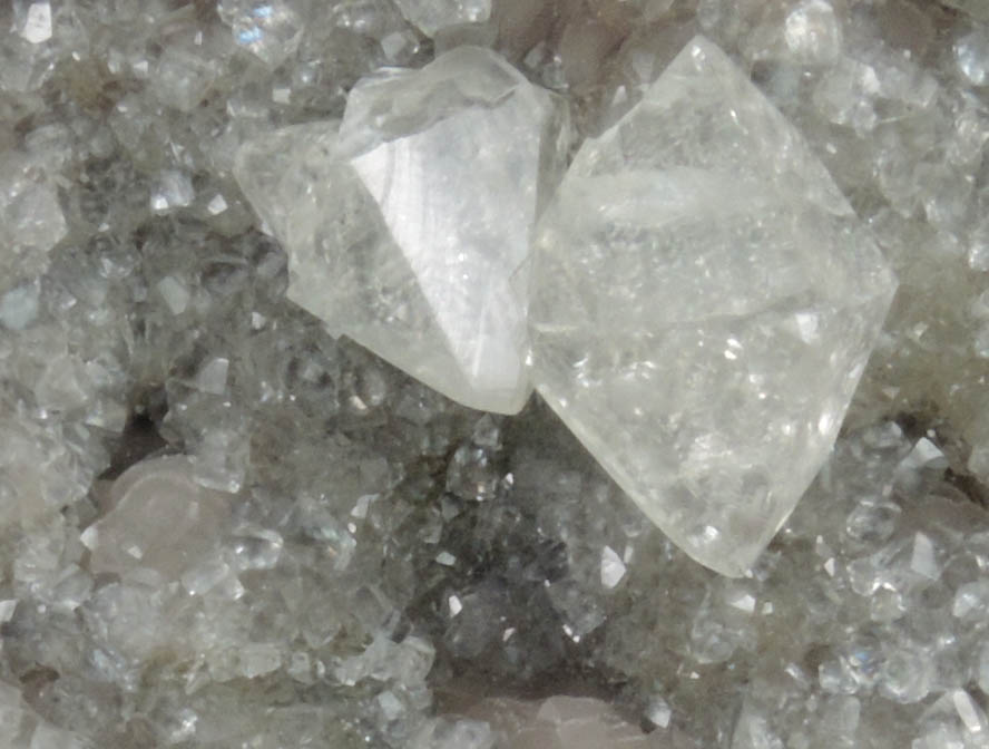 Calcite on Smithsonite from Santa Eulalia District, Aquiles Serdn, Chihuahua, Mexico