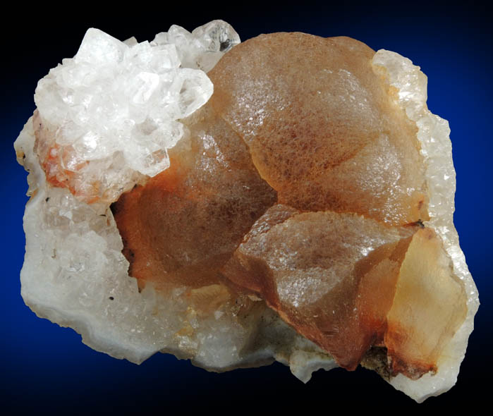 Fluorite (botryoidal) on Quartz from Tekhdi, Madhya Pradesh, India