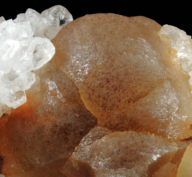 Fluorite (botryoidal) on Quartz from Tekhdi, Madhya Pradesh, India