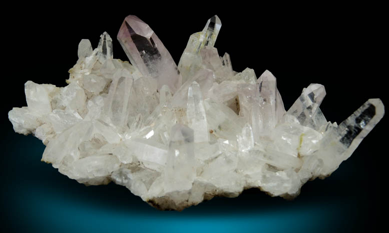 Quartz with amethystine terminations from Piedra Parada, near Las Vigas, Tatatila, Veracruz, Mexico