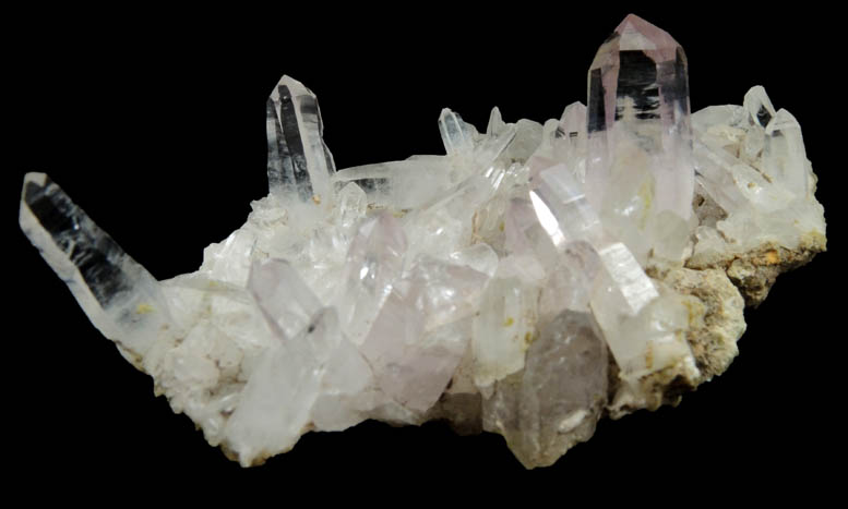 Quartz with amethystine terminations from Piedra Parada, near Las Vigas, Tatatila, Veracruz, Mexico