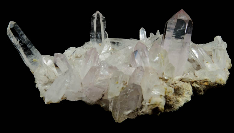 Quartz with amethystine terminations from Piedra Parada, near Las Vigas, Tatatila, Veracruz, Mexico