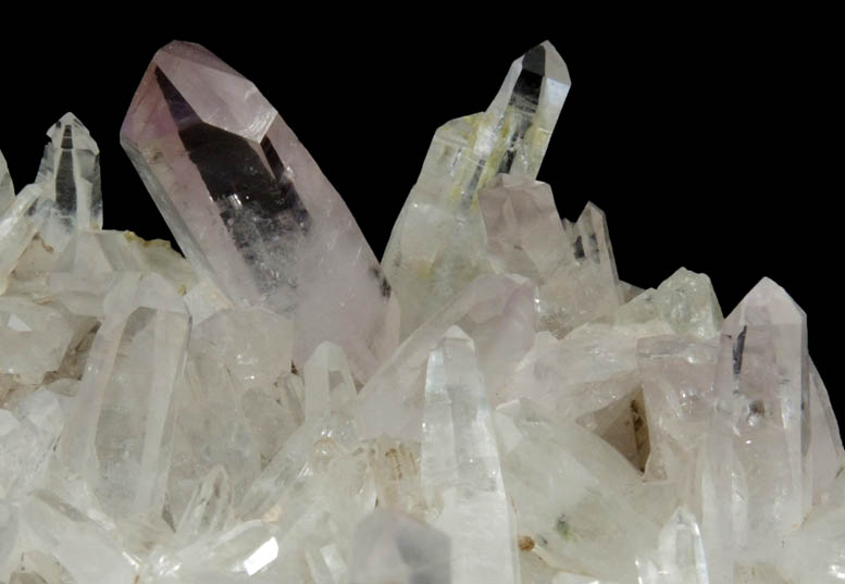 Quartz with amethystine terminations from Piedra Parada, near Las Vigas, Tatatila, Veracruz, Mexico