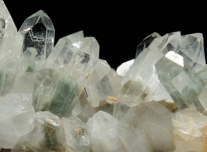 Quartz with phantom-growth Chlorite Inclusions from Wegner Mines, Collier Creek, Mt. Ida, Montgomery County, Arkansas