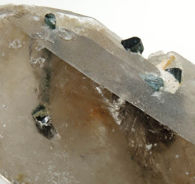 Quartz with Elbaite Tourmaline from Barra do Salinas, Coronel Murta, Minas Gerais, Brazil