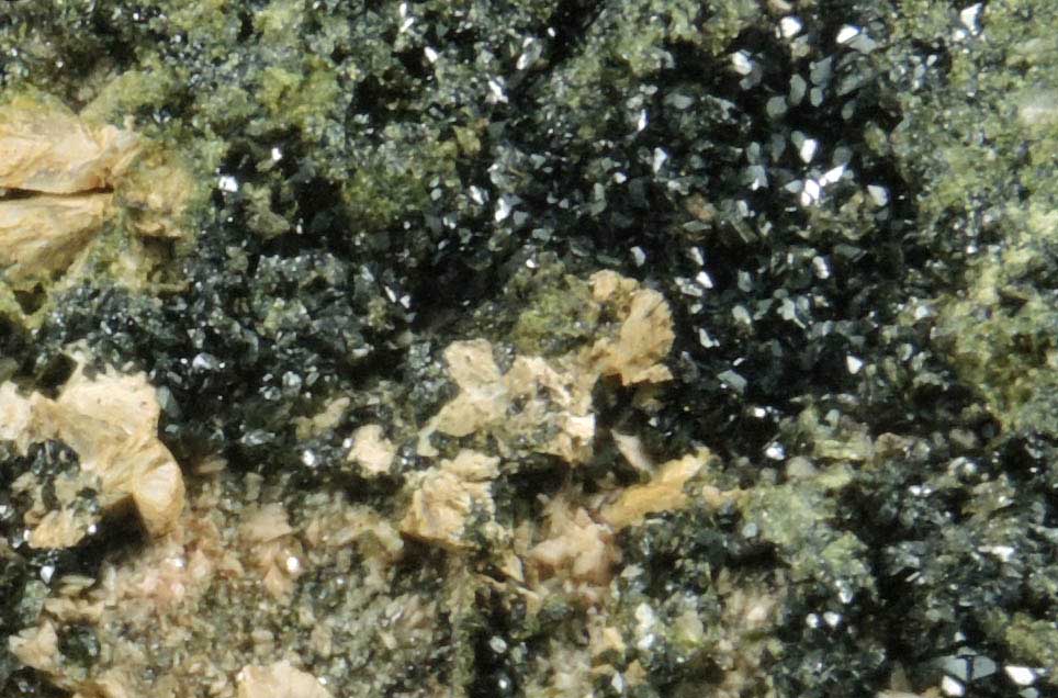 Epidote, Stilbite, Orthoclase from Tarrytown, Westchester County, New York