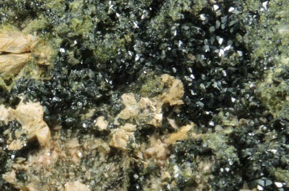 Epidote, Stilbite, Orthoclase from Tarrytown, Westchester County, New York