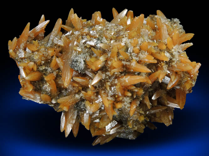 Wulfenite with Gypsum from Mina Ojuela, San Juan Poniente Vein, Level 6, Mapimi, Durango, Mexico