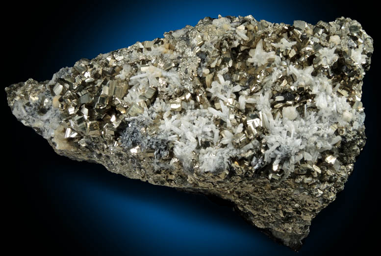 Pyrite, Quartz, Sphalerite from Eagle Mine, Gilman, Eagle County, Colorado