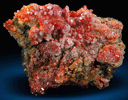 Vanadinite with Calcite from North Geronimo Mine, La Paz County, Arizona