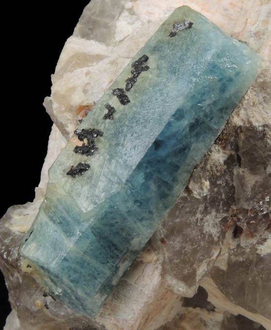 Beryl on Microcline from Beryl Pit, Quadeville, Renfrew County, Ontario, Canada