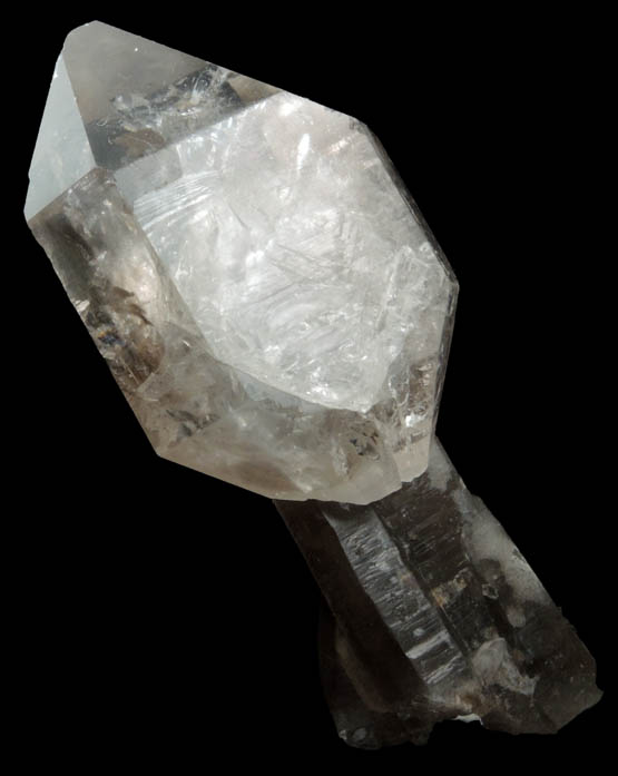 Quartz scepter-shaped formation from Tafelkop, Goboboseb Mountains, 27 km west of Brandberg Mountain, Erongo region, Namibia