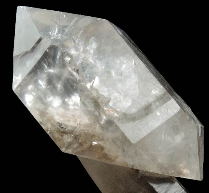 Quartz scepter-shaped formation from Tafelkop, Goboboseb Mountains, 27 km west of Brandberg Mountain, Erongo region, Namibia