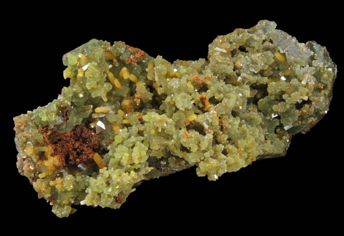 Mimetite with Wulfenite from Mina Ojuela, Mapimi, Durango, Mexico