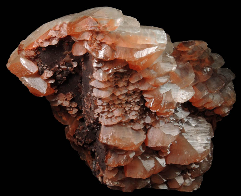 Calcite over Calcite from Fengjiashan Mine, Daye, Huangshi, Hubei, China