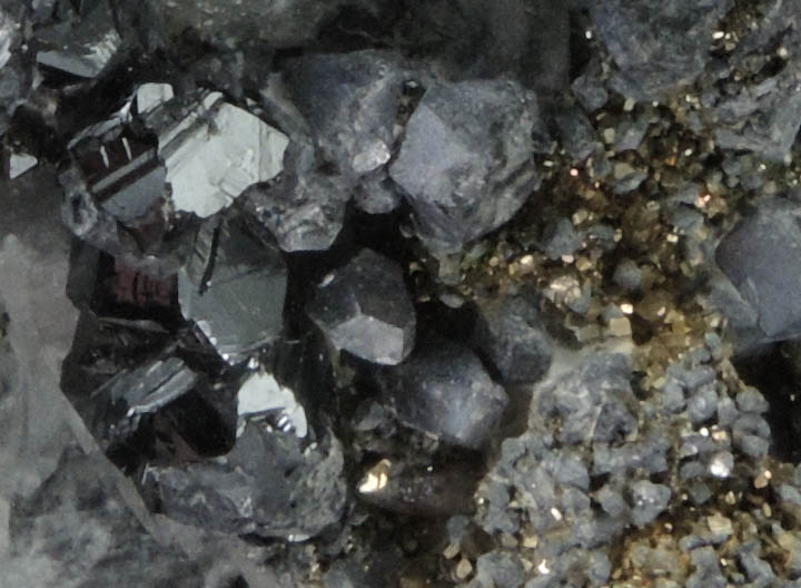 Calcite, Sphalerite, Galena, Pyrite from Santa Eulalia District, Aquiles Serdán, Chihuahua, Mexico