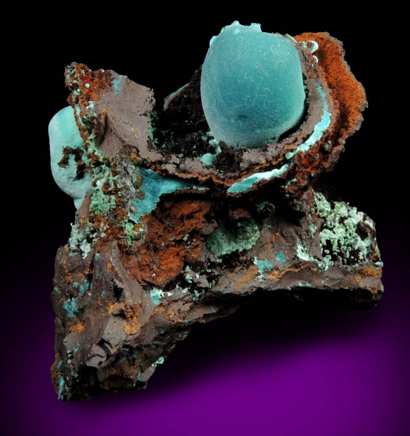 Rosasite from Mina Ojuela, Mapimi, Durango, Mexico