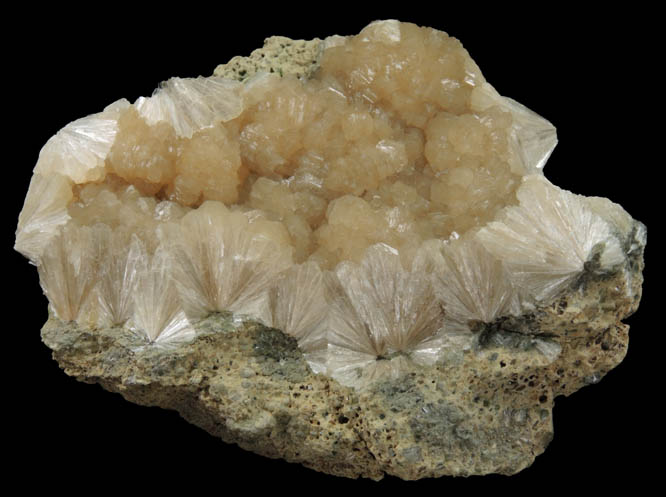 Stilbite from Interstate Route 78 road construction at Shunpike Road, Union County, New Jersey