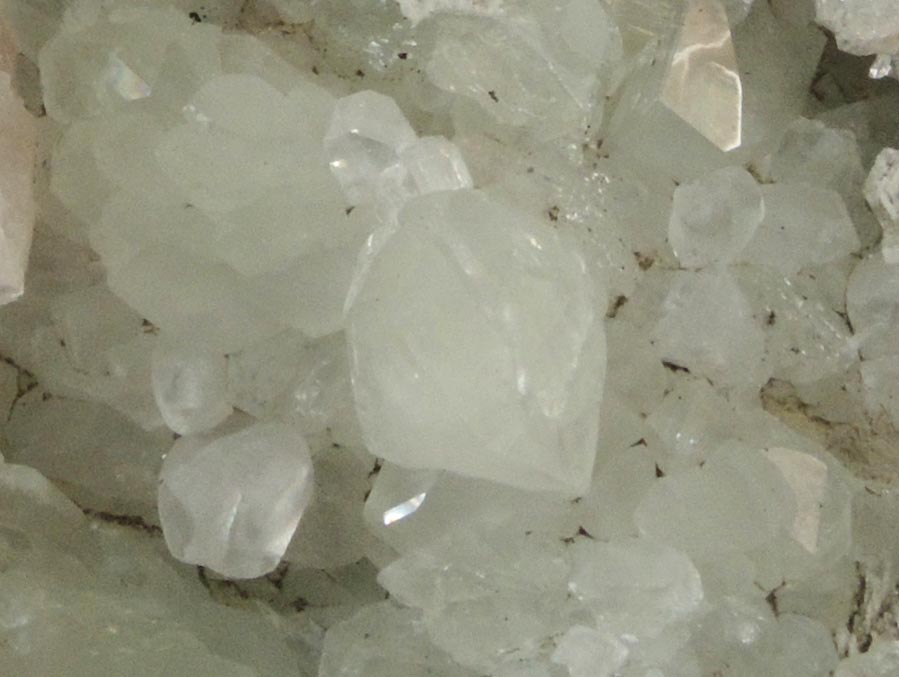 Datolite with Calcite and Apophyllite from Roncari Quarry, East Granby, Hartford County, Connecticut