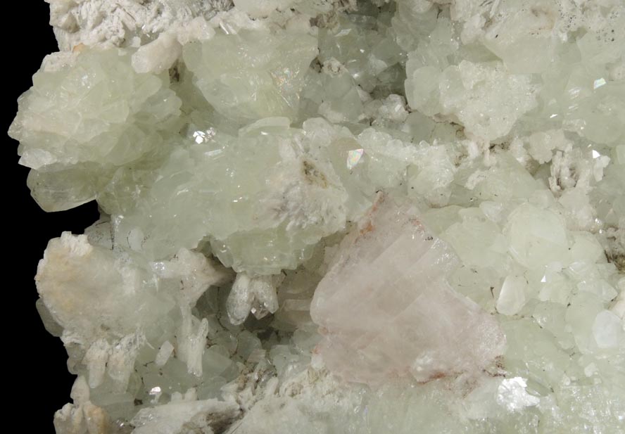 Datolite with Calcite and Apophyllite from Roncari Quarry, East Granby, Hartford County, Connecticut