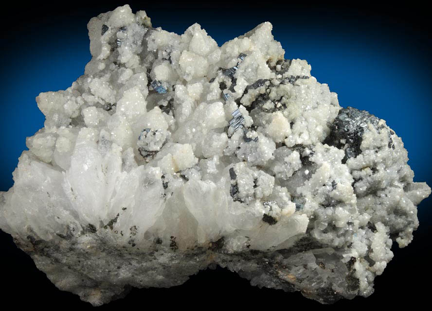 Bournonite on Quartz with Pyrite and Calcite from Cavnic Mine (Kapnikbanya), Maramures, Romania