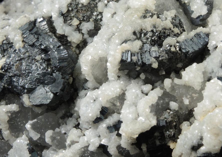 Bournonite on Quartz with Pyrite and Calcite from Cavnic Mine (Kapnikbanya), Maramures, Romania