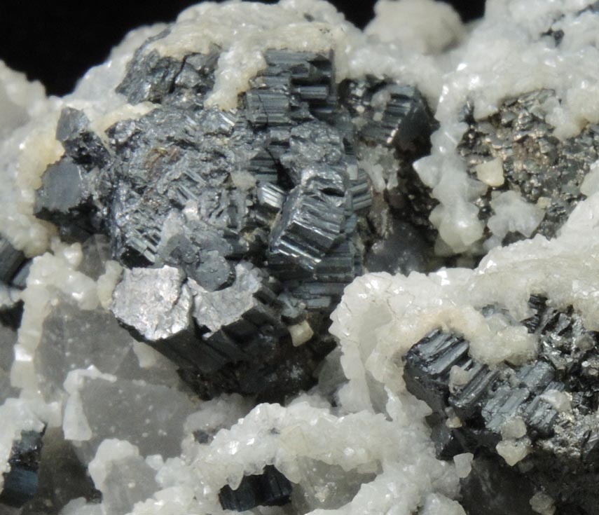 Bournonite on Quartz with Pyrite and Calcite from Cavnic Mine (Kapnikbanya), Maramures, Romania