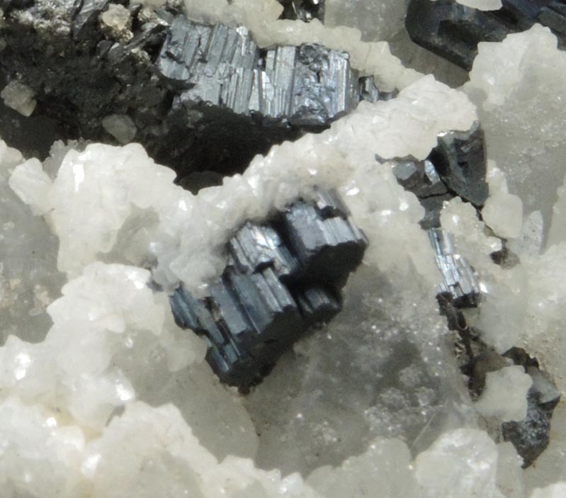 Bournonite on Quartz with Pyrite and Calcite from Cavnic Mine (Kapnikbanya), Maramures, Romania