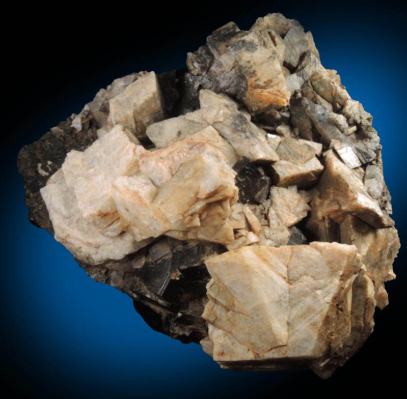 Orthoclase var. Adularia, Goethite pseudomorphs after Pyrite, Andradite Garnet from Copper Mountain, Prince of Wales Island, Alaska