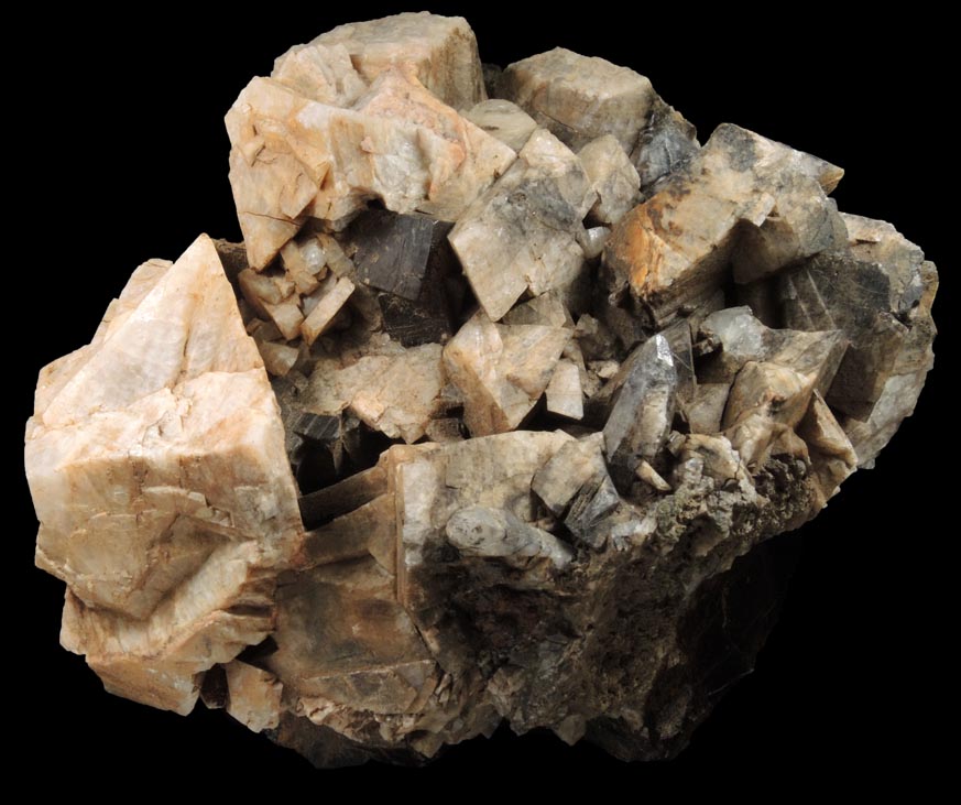 Orthoclase var. Adularia, Goethite pseudomorphs after Pyrite, Andradite Garnet from Copper Mountain, Prince of Wales Island, Alaska
