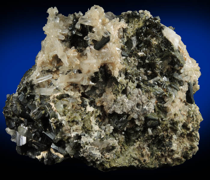 Epidote with Quartz (including a Japan Law-twinned) from Copper Mountain, Prince of Wales Island, Alaska