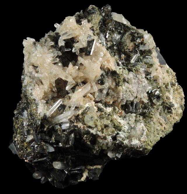 Epidote with Quartz (including a Japan Law-twinned) from Copper Mountain, Prince of Wales Island, Alaska