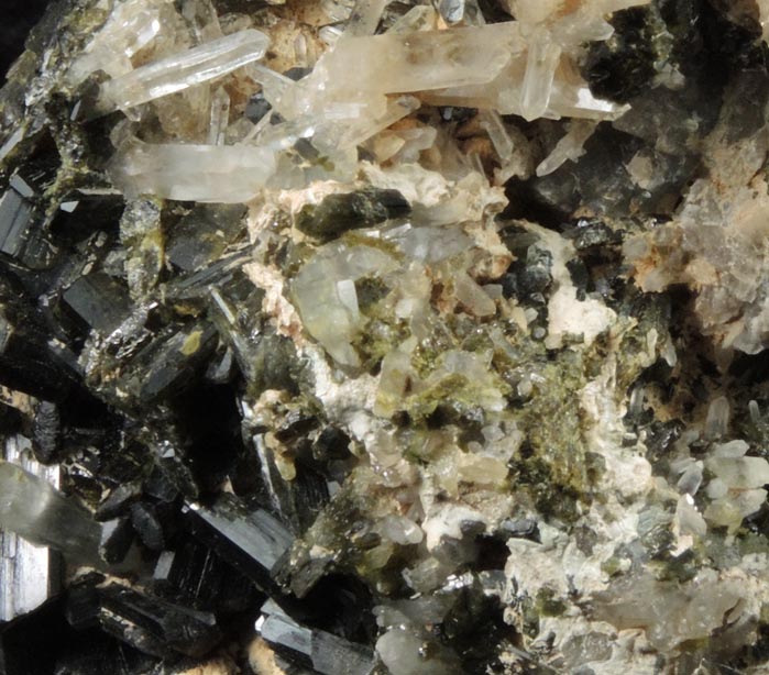 Epidote with Quartz (including a Japan Law-twinned) from Copper Mountain, Prince of Wales Island, Alaska