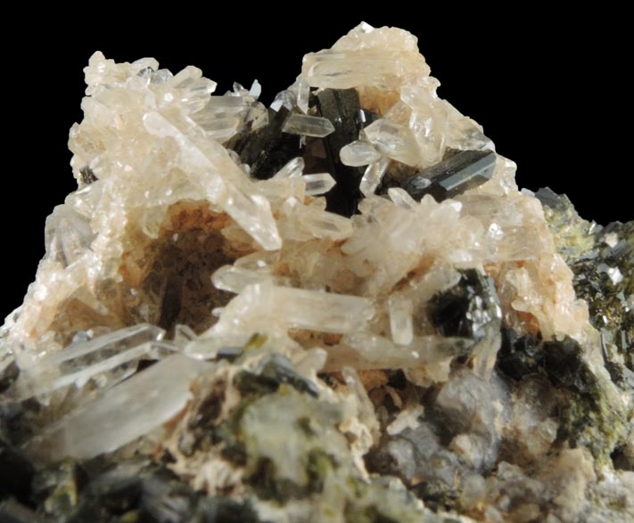 Epidote with Quartz (including a Japan Law-twinned) from Copper Mountain, Prince of Wales Island, Alaska