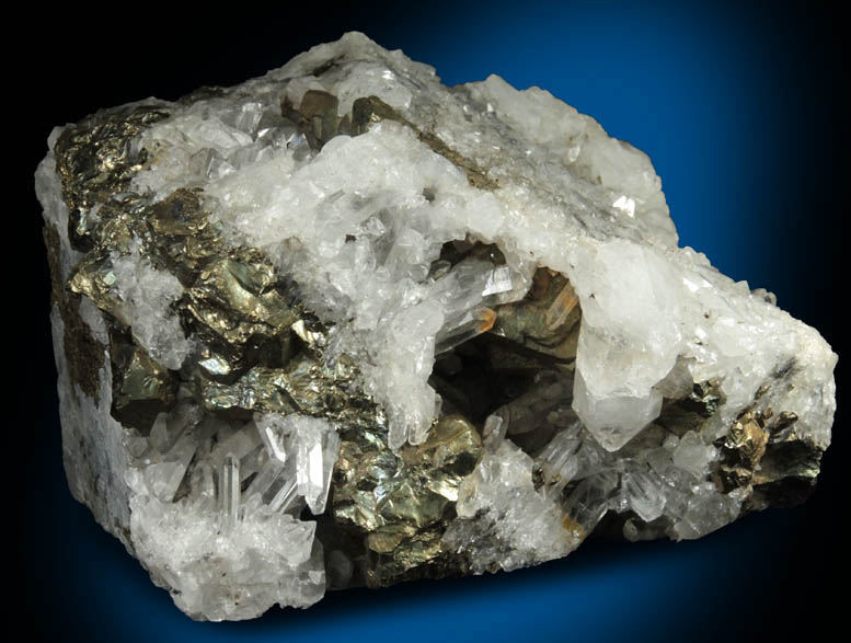 Chalcopyrite and Quartz from Ellenville Lead Mine, Ulster County, New York