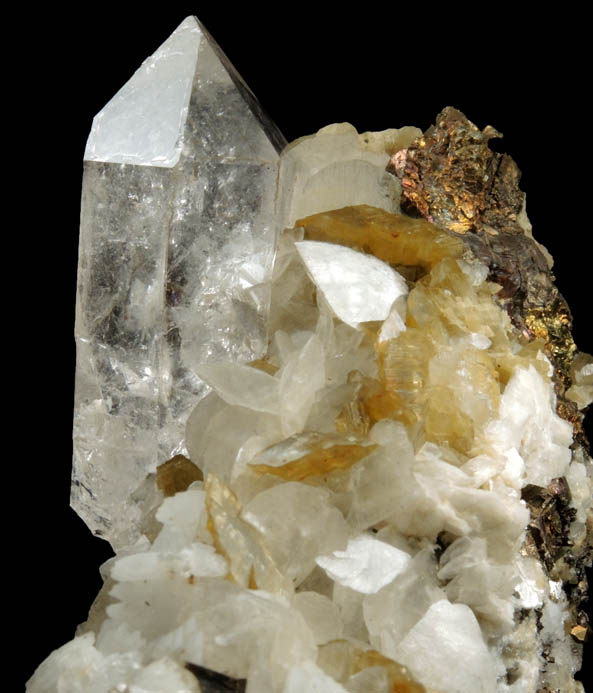 Quartz, Dolomite, Siderite, Pyrrhotite from Morro Velho Mine, Nova Lima, Minas Gerais, Brazil