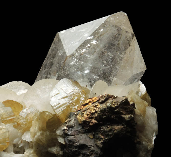 Quartz, Dolomite, Siderite, Pyrrhotite from Morro Velho Mine, Nova Lima, Minas Gerais, Brazil