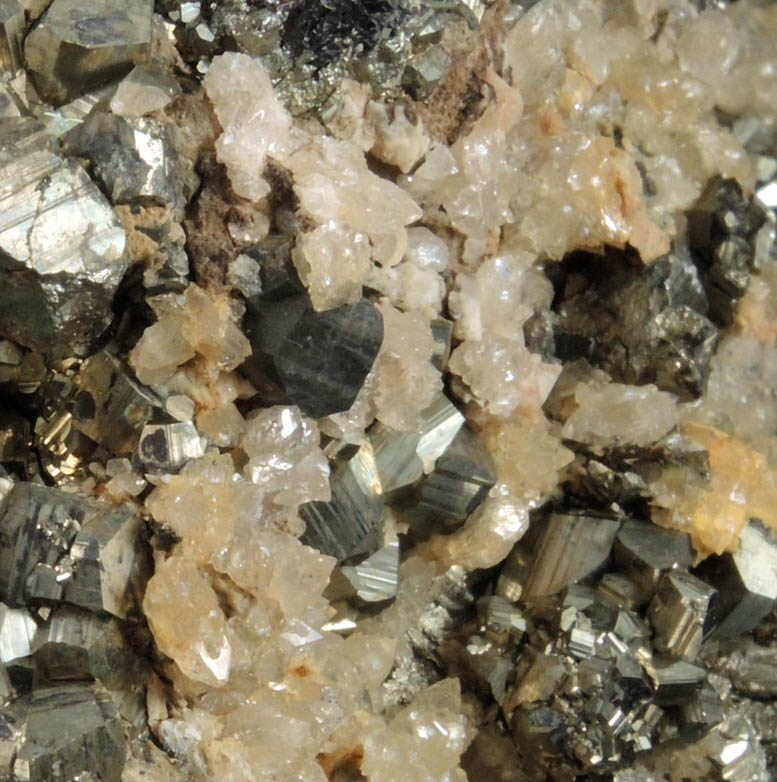 Apophyllite on Arsenopyrite from San Martn, Sombrerete, Zacatecas, Mexico