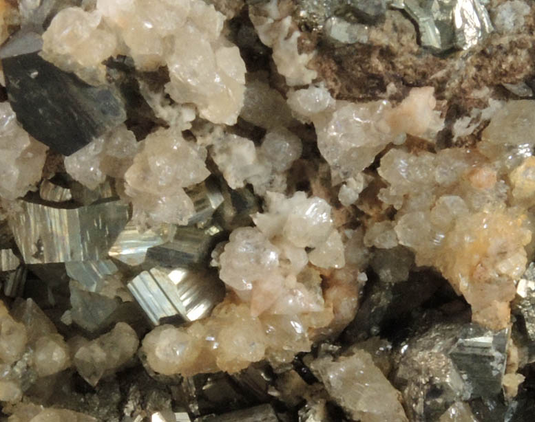 Apophyllite on Arsenopyrite from San Martn, Sombrerete, Zacatecas, Mexico