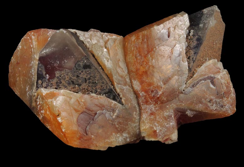 Calcite over Calcite (V-Twinned Crystals) from Santa Eulalia District, Aquiles Serdn, Chihuahua, Mexico