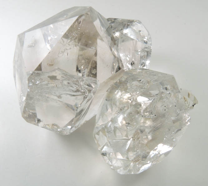 Quartz var. Herkimer Diamond cluster from Herkimer Diamond Development Mine, Middleville, Herkimer County, New York