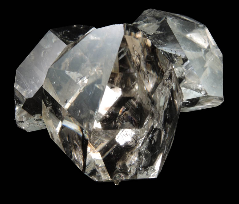 Quartz var. Herkimer Diamond cluster from Herkimer Diamond Development Mine, Middleville, Herkimer County, New York