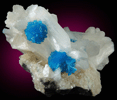 Cavansite on Stilbite-Ca from Dhoot Quarry, Wagholi, Maharashtra, India