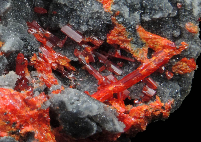 Realgar from Getchell Mine, Humboldt County, Nevada