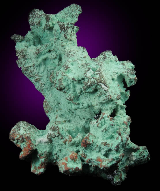 Copper coated with Chrysocolla-Malachite from Bisbee, Warren District, Cochise County, Arizona