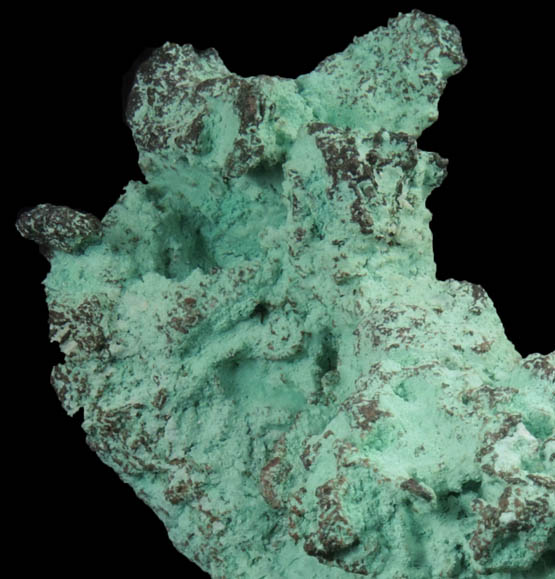 Copper coated with Chrysocolla-Malachite from Bisbee, Warren District, Cochise County, Arizona