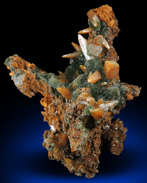 Wulfenite with Mimetite from Mina Ojuela, San Juan Poniente Vein, Level 6, Mapimi, Durango, Mexico